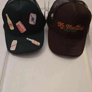 Kids Trucker Hats - Black and Brown